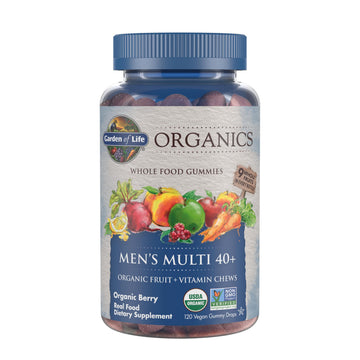 Garden of Life Organics Men 40+ Gummy Vitamins - Berry - Certified Organic, Non-GMO, Vegan, Kosher Complete Multi Garden of LifeAu supplements