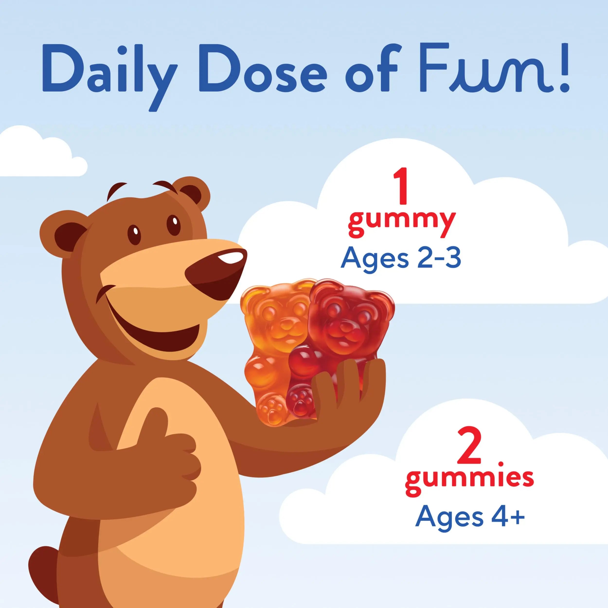 L’il Critters Gummy Vites Daily Gummy Multivitamin for Kids, Vitamin C, D3 for Immune Support Cherry, Strawberry, Orange Lil CrittersAu supplements