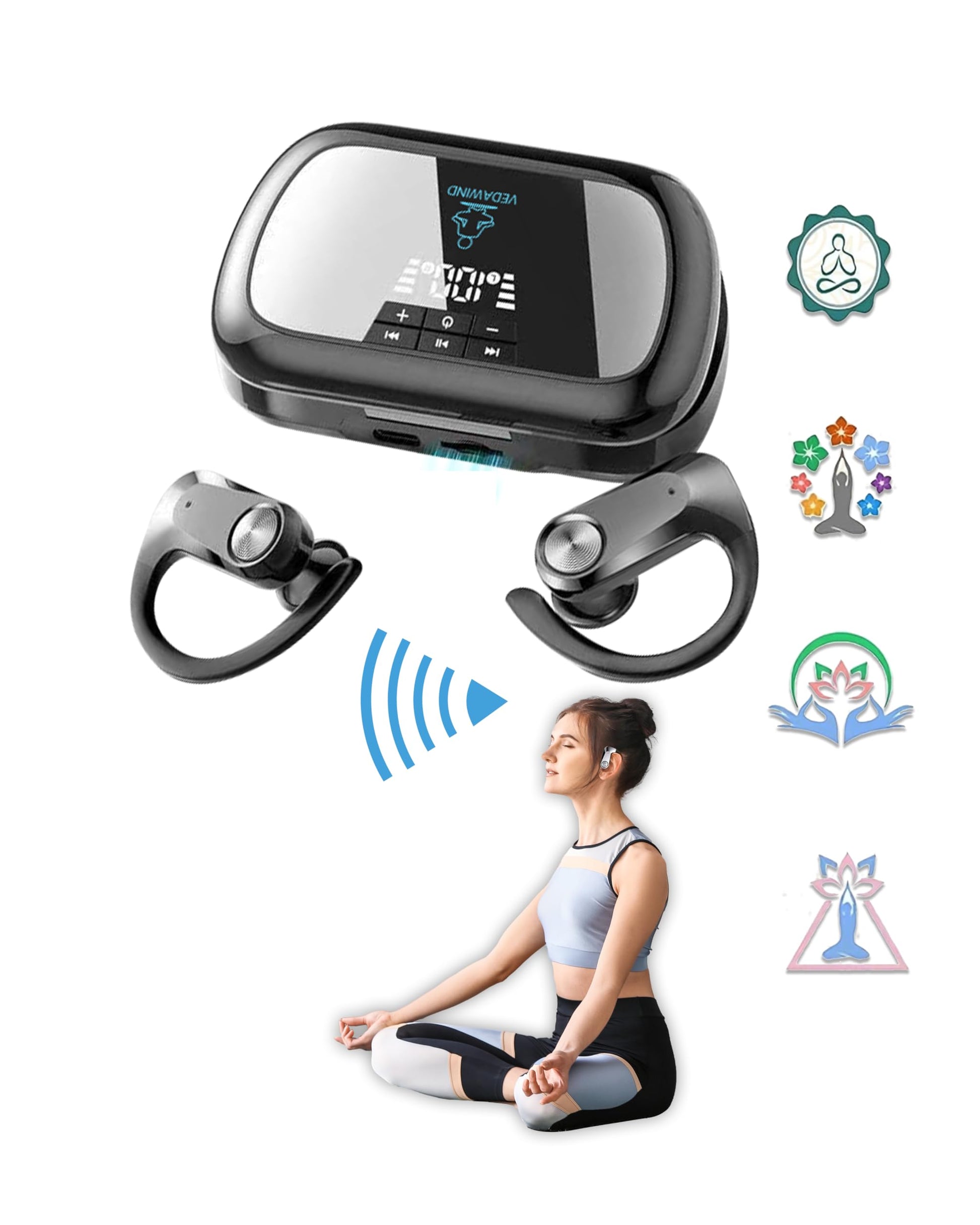 Sound Frequency Machine, Vedawind Meditation Accessory, Mindfulness, Tone Therapy System VedawindAu supplements
