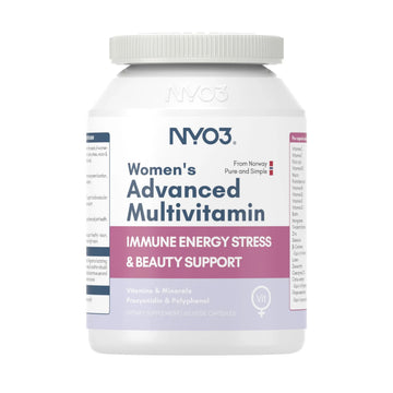 NYO3 Multivitamin for Women with 22 Essential Nutrients | 7 Minerals & 3 Special Additives & 12 Vitamins | Lutein, Zeaxanthin, Grape Seed | NYO3Au supplements