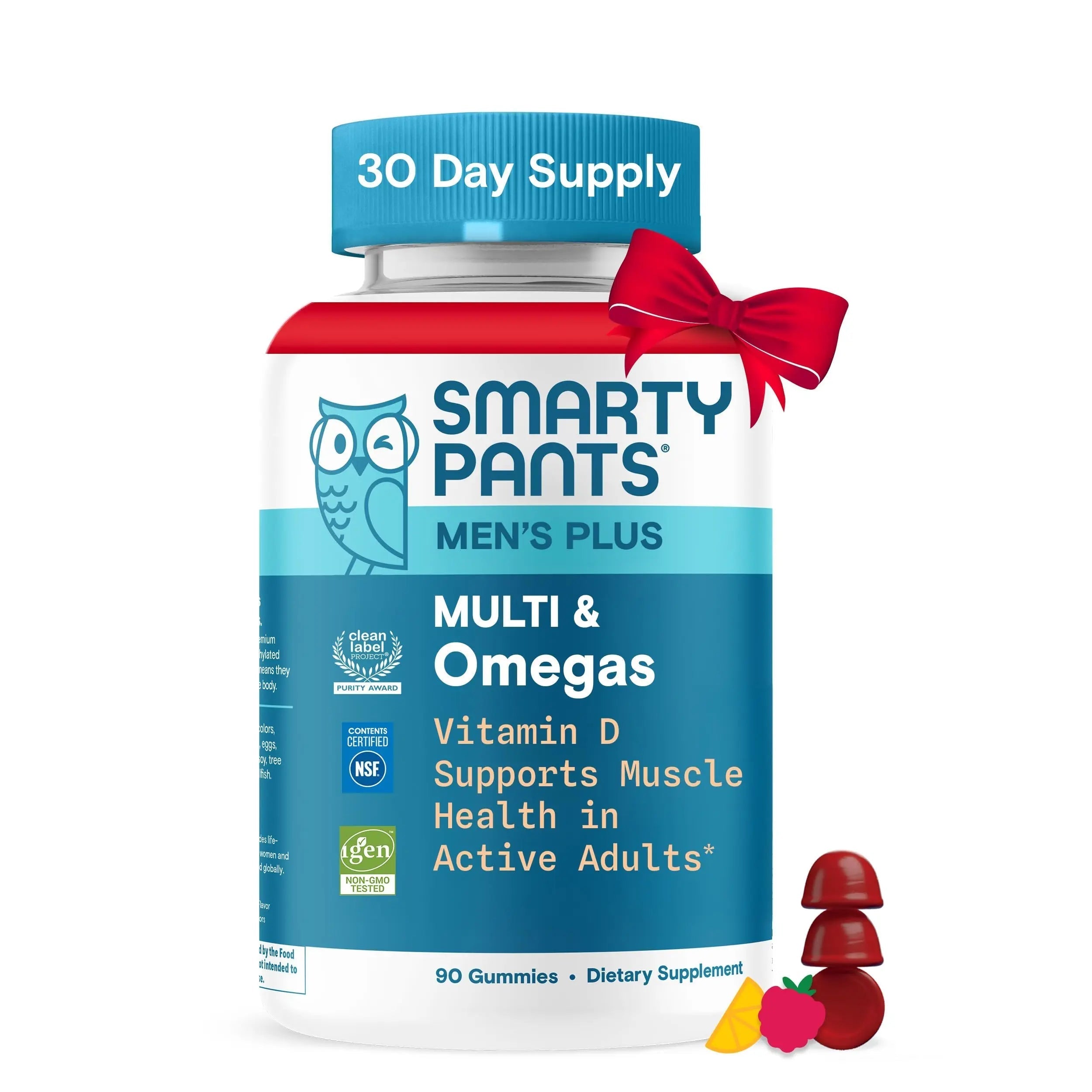 SmartyPants Men's Multivitamin Gummies - Improved Formula: Omega 3 (DHA/EPA), Methylfolate, Vitamin D3, C, Vitamin B12, B6, Vitamin A SmartyPantsAu supplements