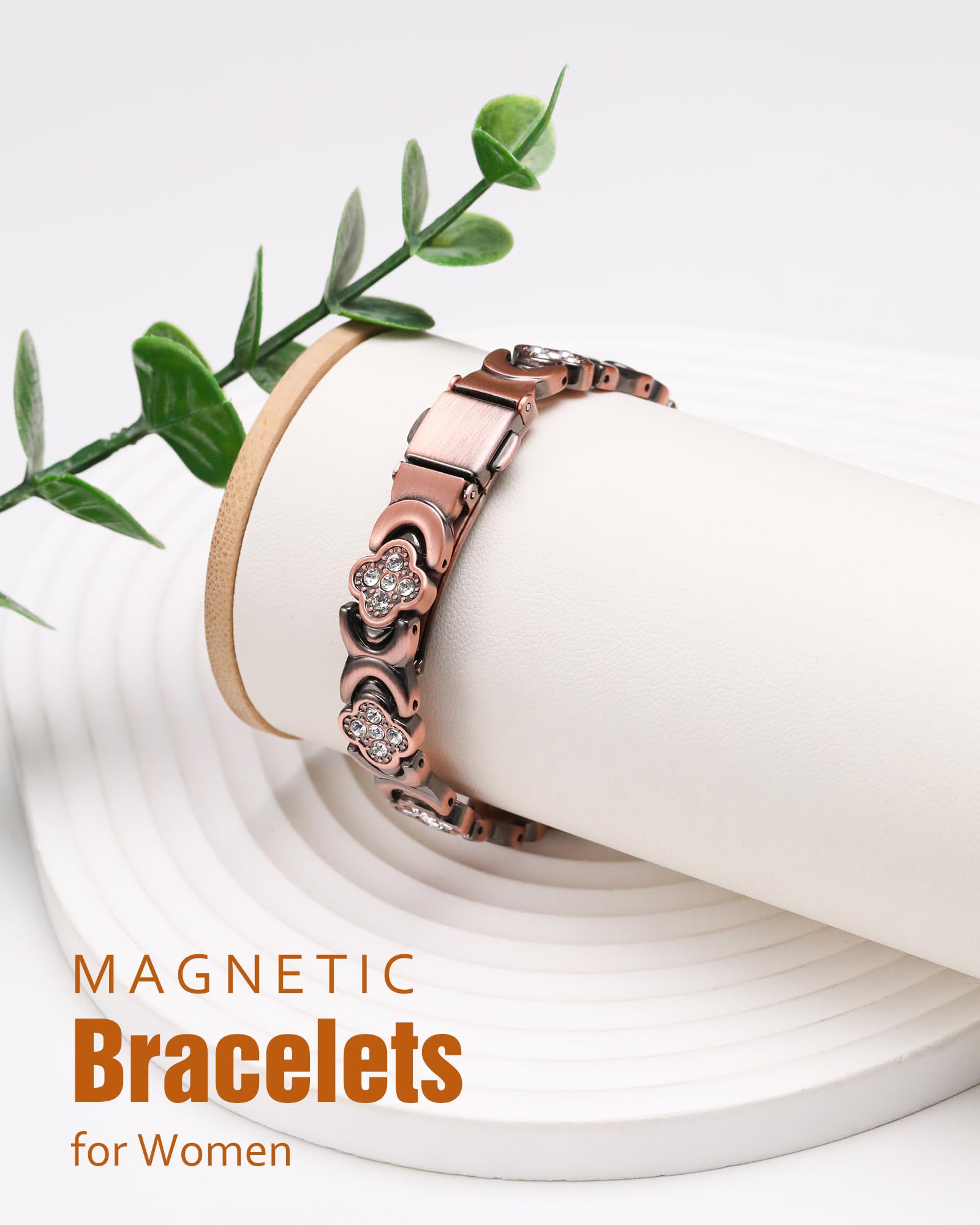 Jecanori Women's Pure Copper Bracelet, Ultra Strength Magnetic Copper Bracelets for Women JecanoriAu supplements
