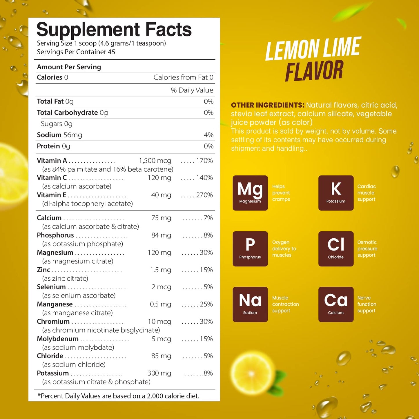 Electrolyte Powder - Refreshing Workout Recovery Electrolytes, Sugar Free, Gluten Free Pride Naturals, IncUS supplements