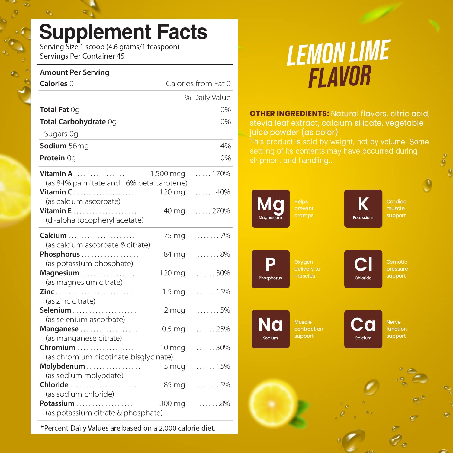 Electrolyte Powder - Refreshing Workout Recovery Electrolytes, Sugar Free, Gluten Free Pride Naturals, IncUS supplements