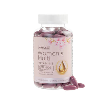 Built by Nature Vitamins for Women – Women's Complete Daily Multivitamin Supplement with A, B, C, D, E, Iron, Calcium, Magnesium and Multi Minerals Built by NatureAu supplements