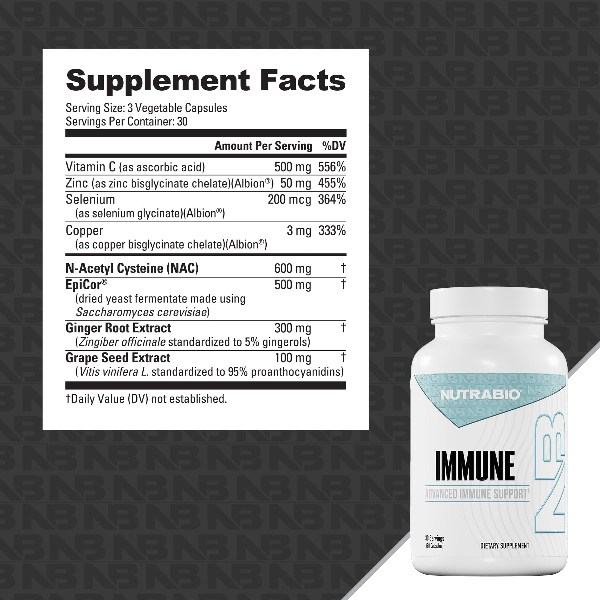 NutraBio Immune Support Supplement with EpiCor - 90 Vegetable Capsules NutraBioAu supplements