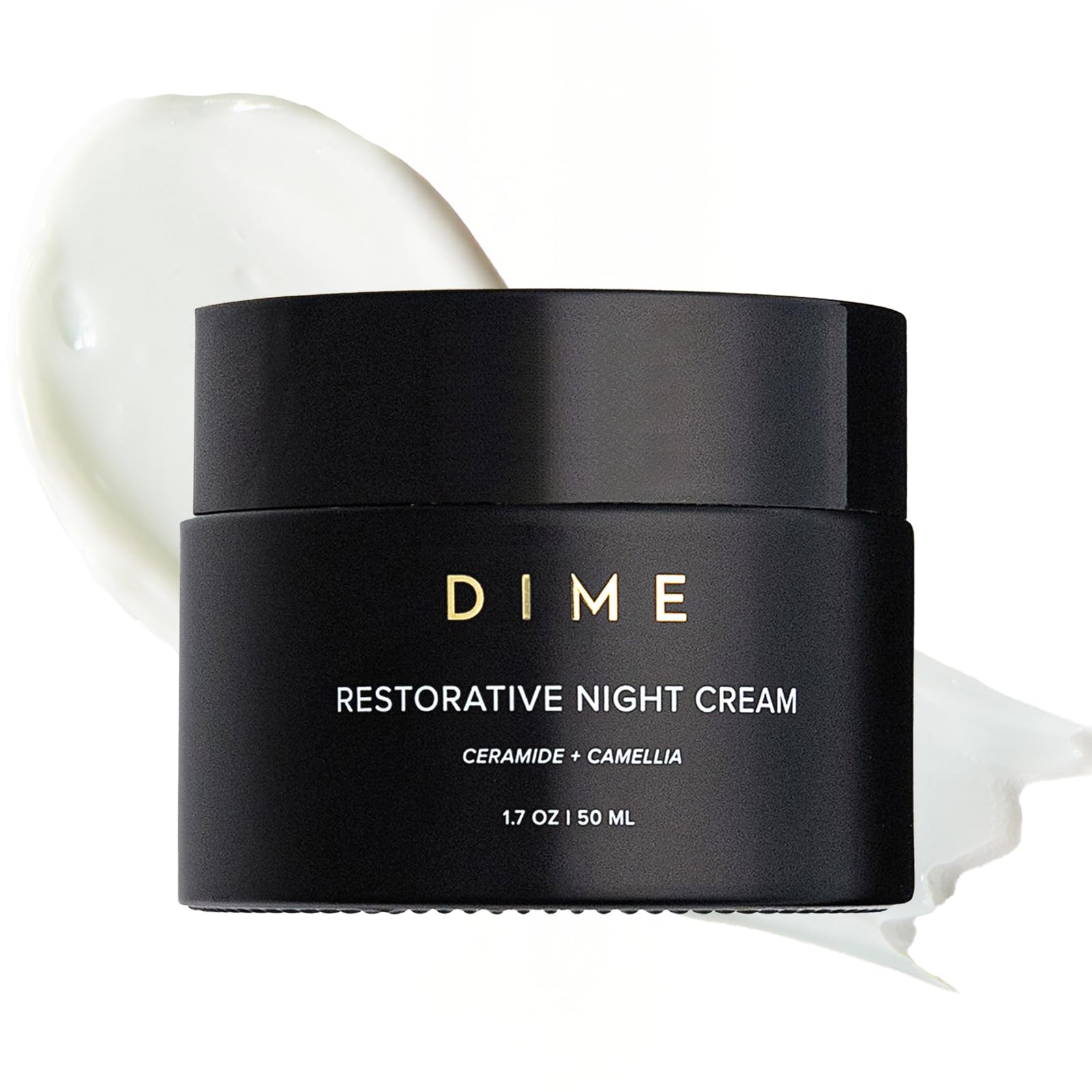 DIME Beauty Restorative Night Cream, Facial Moisturizer with Ceramides and Sea Buckthorn, 1.7 oz / 50 ml in Pump DIMEAu supplements