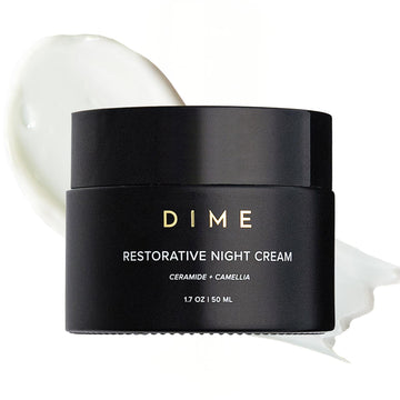 DIME Beauty Restorative Night Cream, Facial Moisturizer with Ceramides and Sea Buckthorn, 1.7 oz / 50 ml in Pump DIMEAu supplements