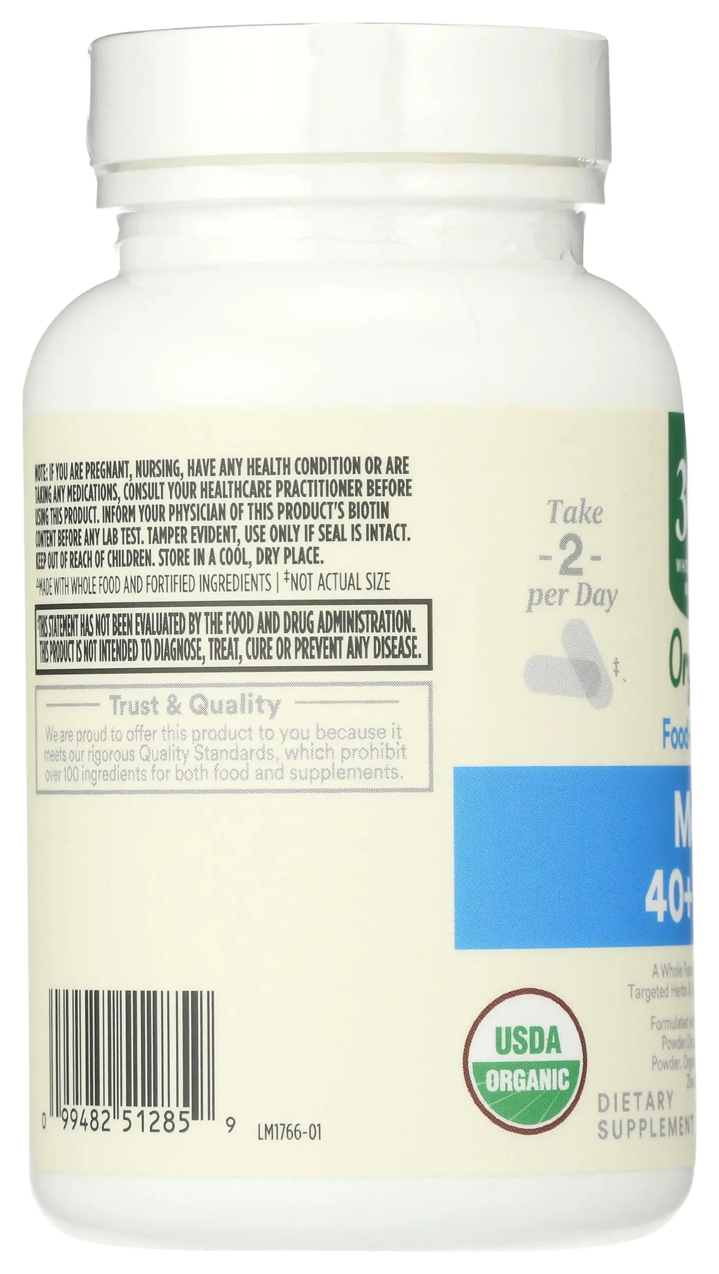 365 by Whole Foods Market, Vitamin Multi Mens Food Cultured 40 Plus, 60 Count 365 by Whole Foods MarketAu supplements