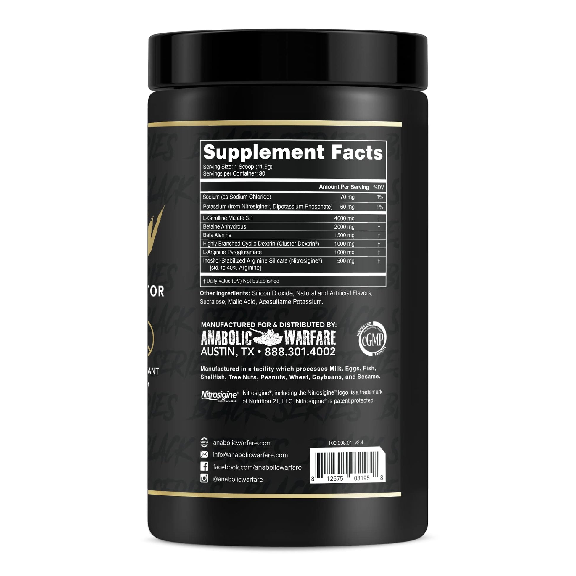 Anabolic Warfare Pump-N-Grow Muscle Pump Supplement Caffeine Free Pre Workout Anabolic WarfareAu supplements