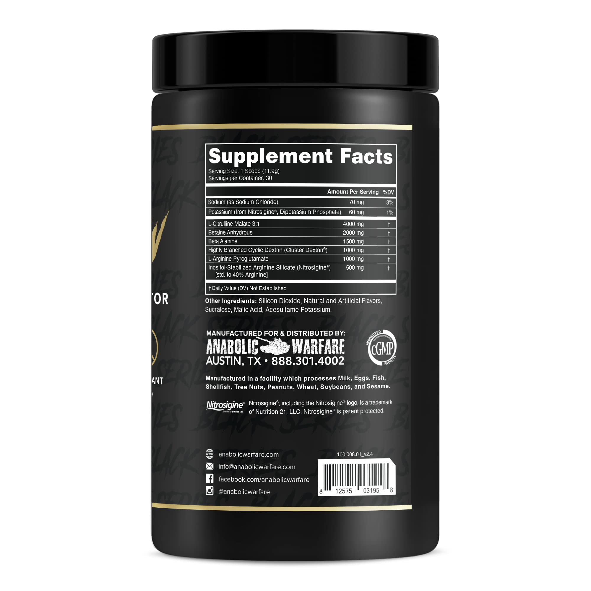 Anabolic Warfare Pump-N-Grow Muscle Pump Supplement Caffeine Free Pre Workout Anabolic WarfareAu supplements