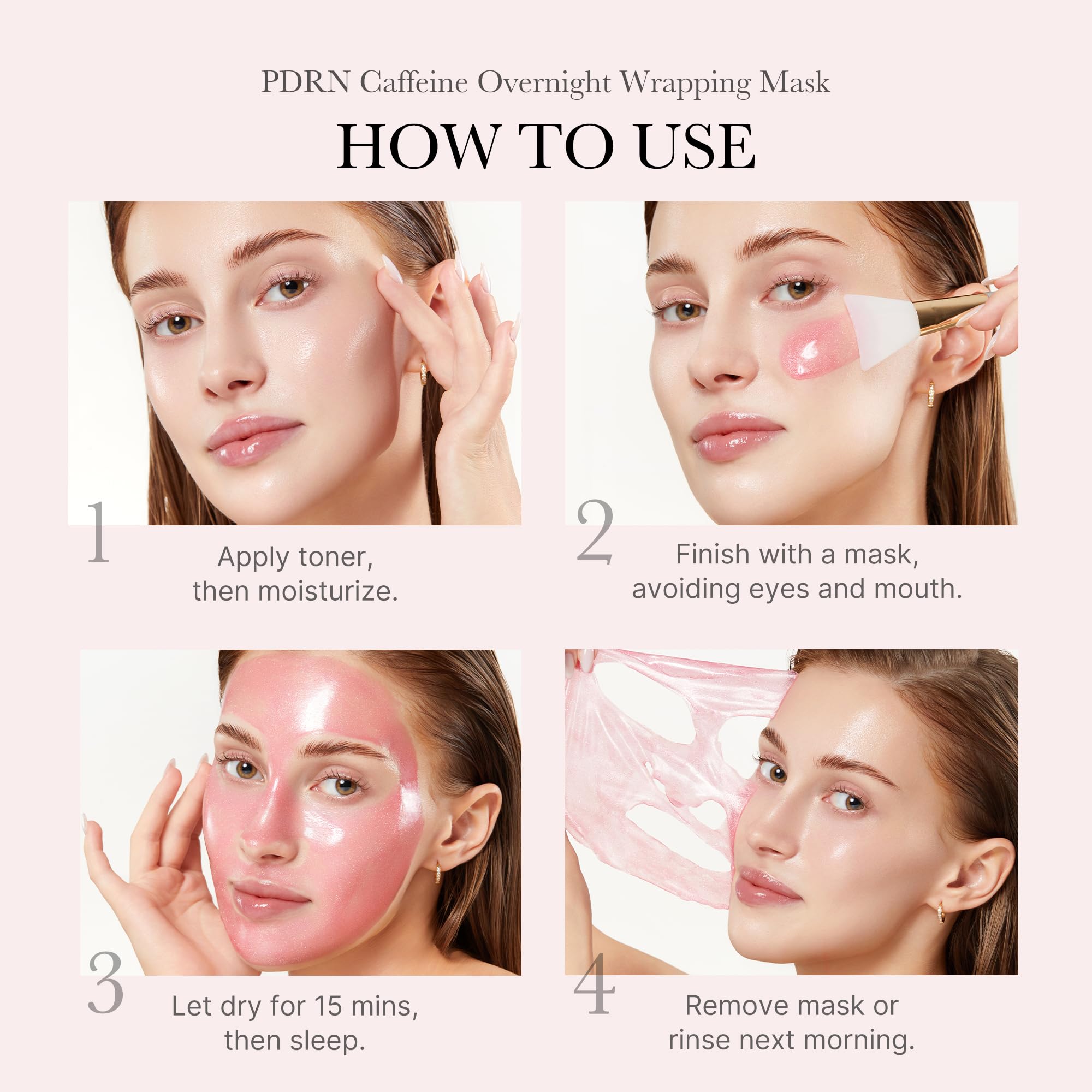 medicube Wrapping Mask PDRN Caffeine Overnight Peel Off Facial Mask | Firming, Depuffing & Hydration | Caffeine, Collagen For Refined, Glass Skin & Face Contour Support | Korean Skin Care, 2.53 fl.oz medicubeAu supplements