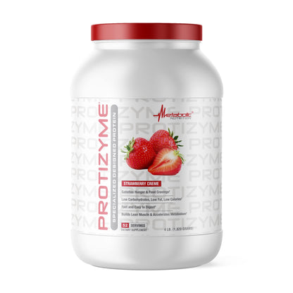Metabolic Nutrition, Protizyme, 100% Whey Protein Powder, High Protein, Low Carb Metabolic NutritionUS supplements