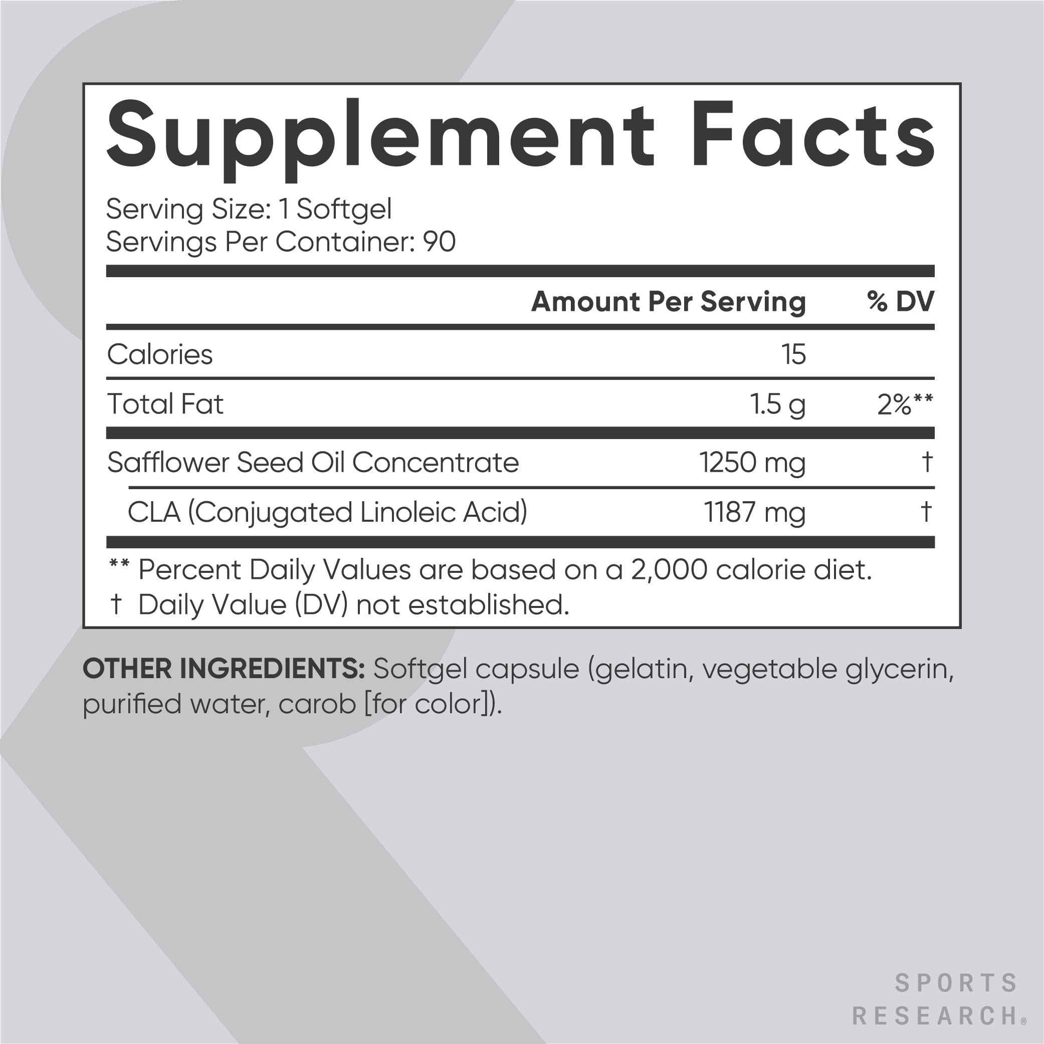 Sports Research CLA - 1250mg with Active Conjugated Linoleic Acid for Men and Women Sports ResearchAu supplements