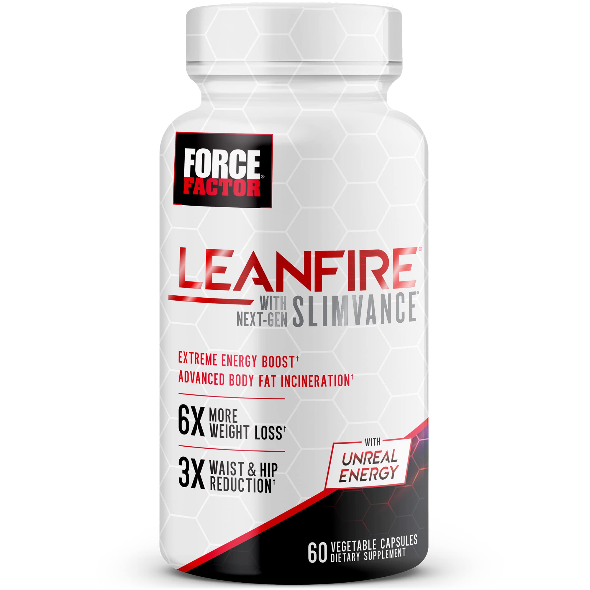 FORCE FACTOR LeanFire with Next-Gen SLIMVANCE Advanced Thermogenic Fat Burner Force FactorAu supplements