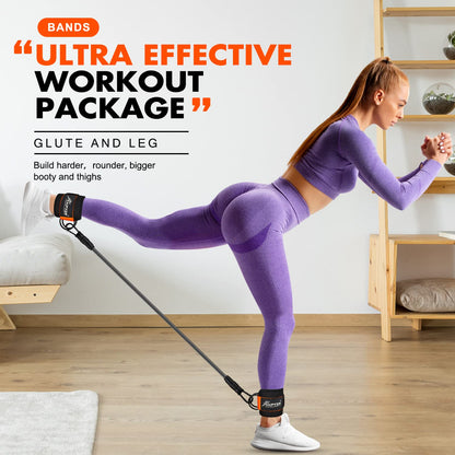 Ankle Resistance Bands with Cuffs for Leg and Glute Training - Exercise Equipment HPYGNUS supplements