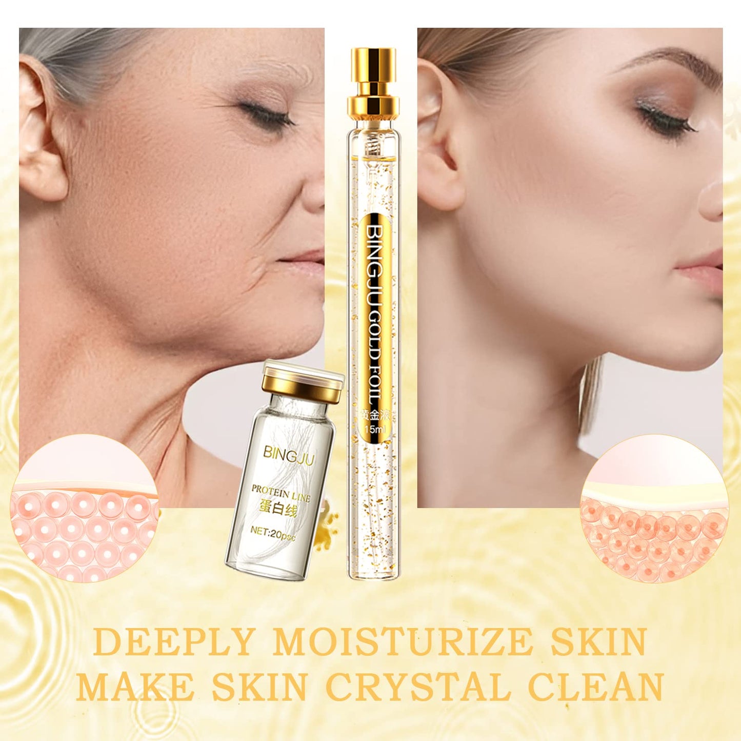 Instalift Korean Protein Thread Lifting Set, Absorbable Collagen Threads for Face Lift, Soluble Protein DRTRUUS supplements