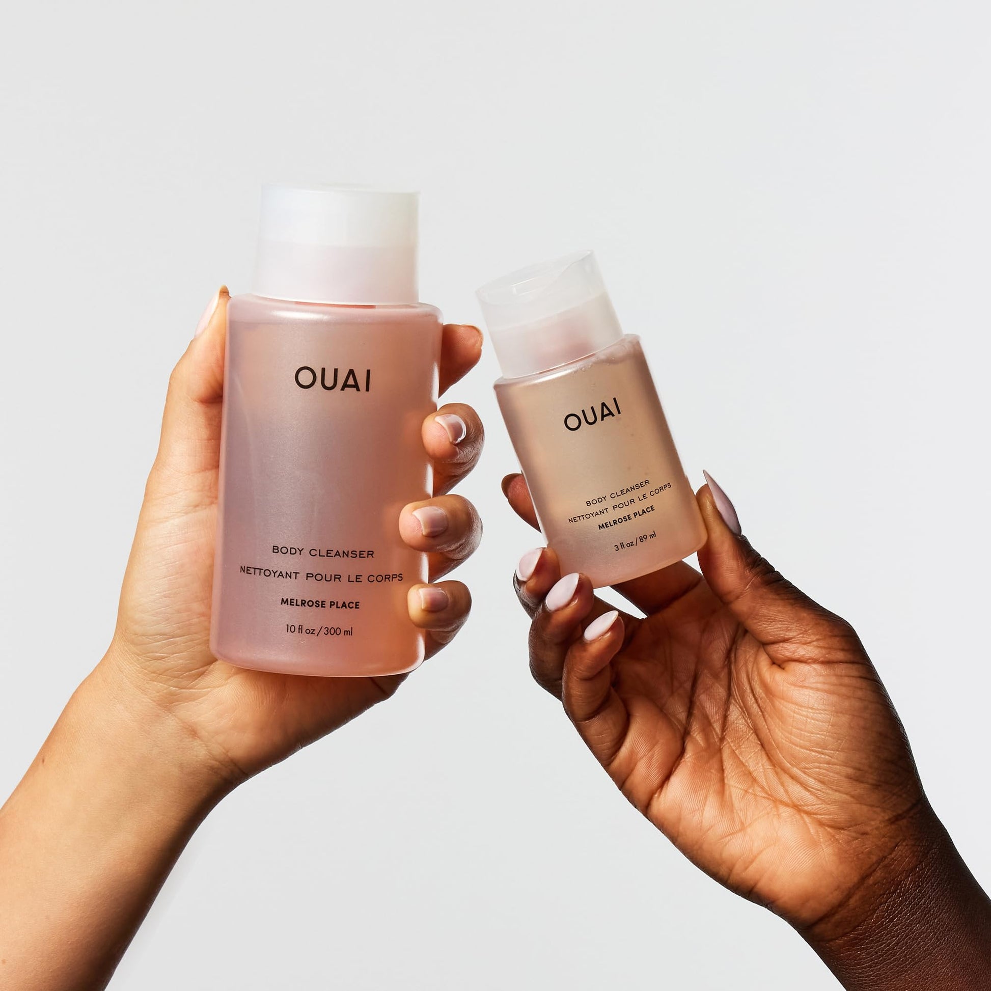 OUAI Body Cleanser Travel Size, Melrose Place - Foaming Body Wash with Jojoba Oil & Rosehip Oil to Hydrate, Balance & Soften Skin - Paraben, Phthalate, Sulfate Free Skin Care Products (3 Fl Oz) OUAIAu supplements