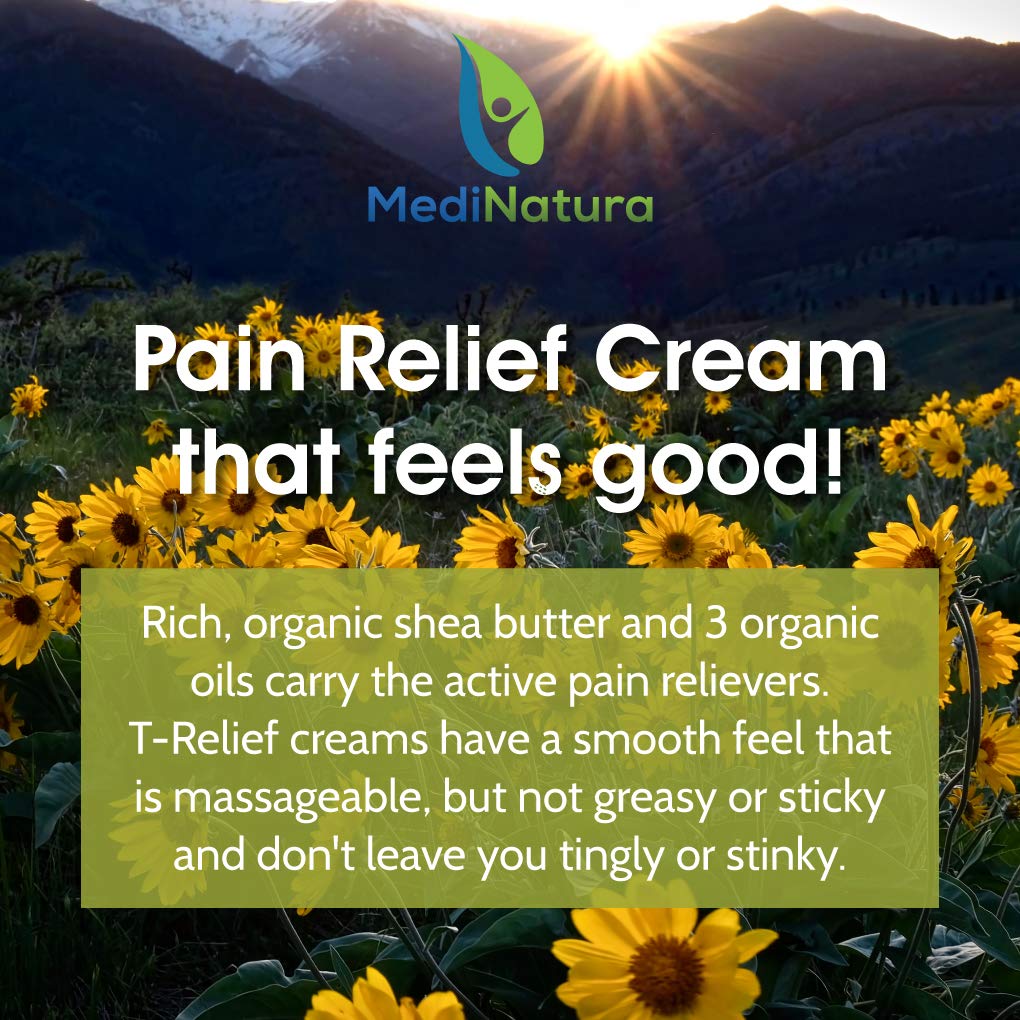 T-Relief Pain Relief cream,[114g] 4 oz MediNaturaAu supplements