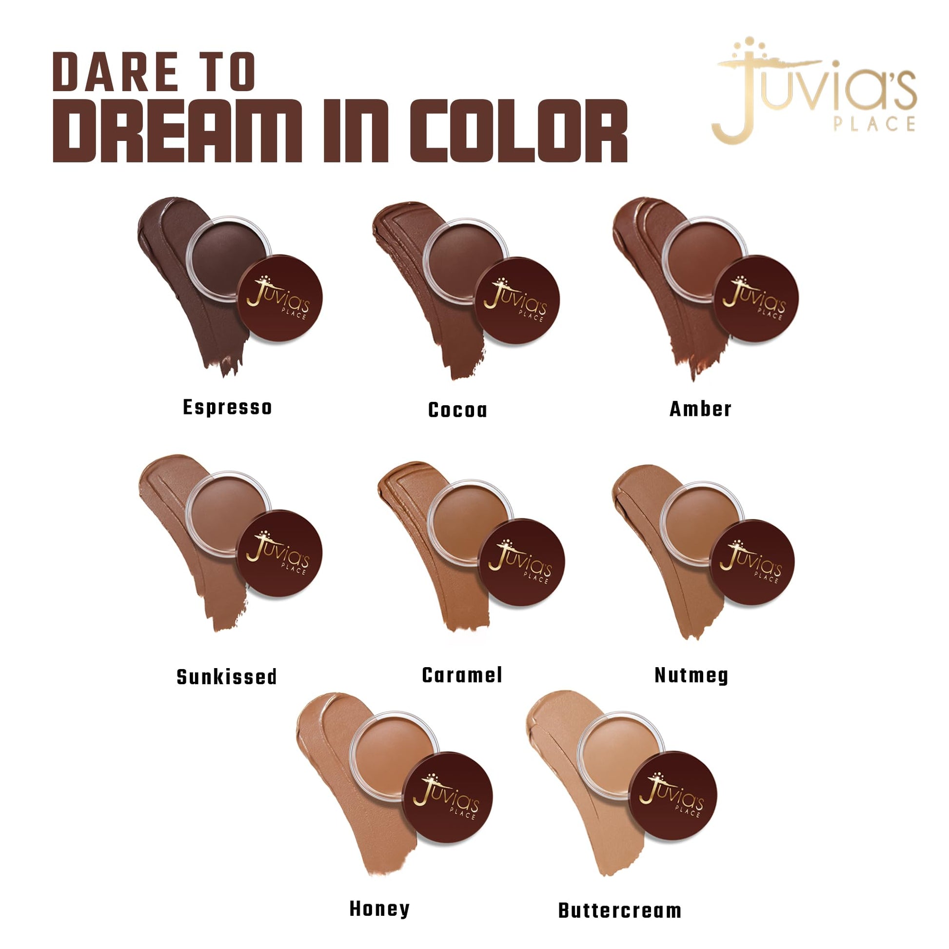 Juvia's Place Bronzed Cream Bronzer - Sunkissed - Smooth Cream Bronzer Pot for Sun-Kissed Glow & Warmth, Buildable & Blendable Makeup Contour with Long-Lasting Matte Shimmer Finish, Highly Pigmented Juvia's PlaceAu supplements