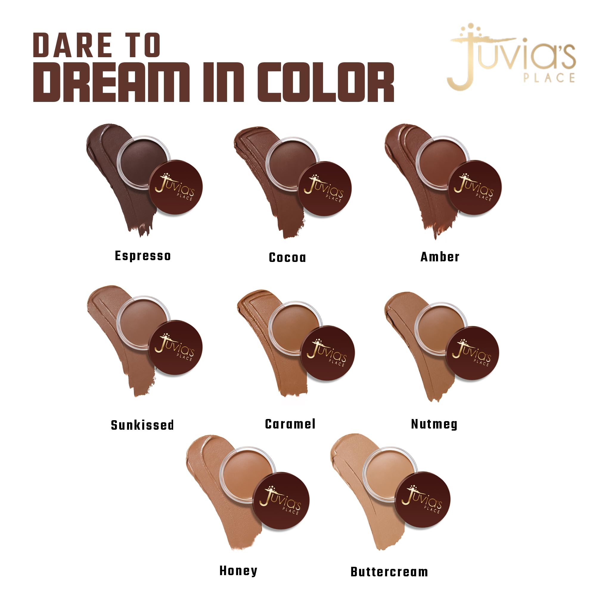 Juvia's Place Bronzed Cream Bronzer - Sunkissed - Smooth Cream Bronzer Pot for Sun-Kissed Glow & Warmth, Buildable & Blendable Makeup Contour with Long-Lasting Matte Shimmer Finish, Highly Pigmented Juvia's PlaceAu supplements