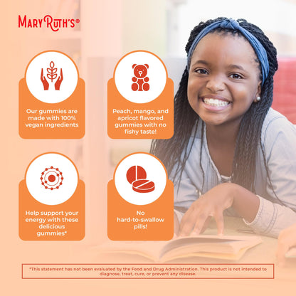 MaryRuth Organics Vegan Omega 3 6 7 9 Gummies | Up to 4 Month Supply | Omega 3 Supplement with Flaxseed Oil | Omega 3 Gummies MARYRUTH'SUS supplements