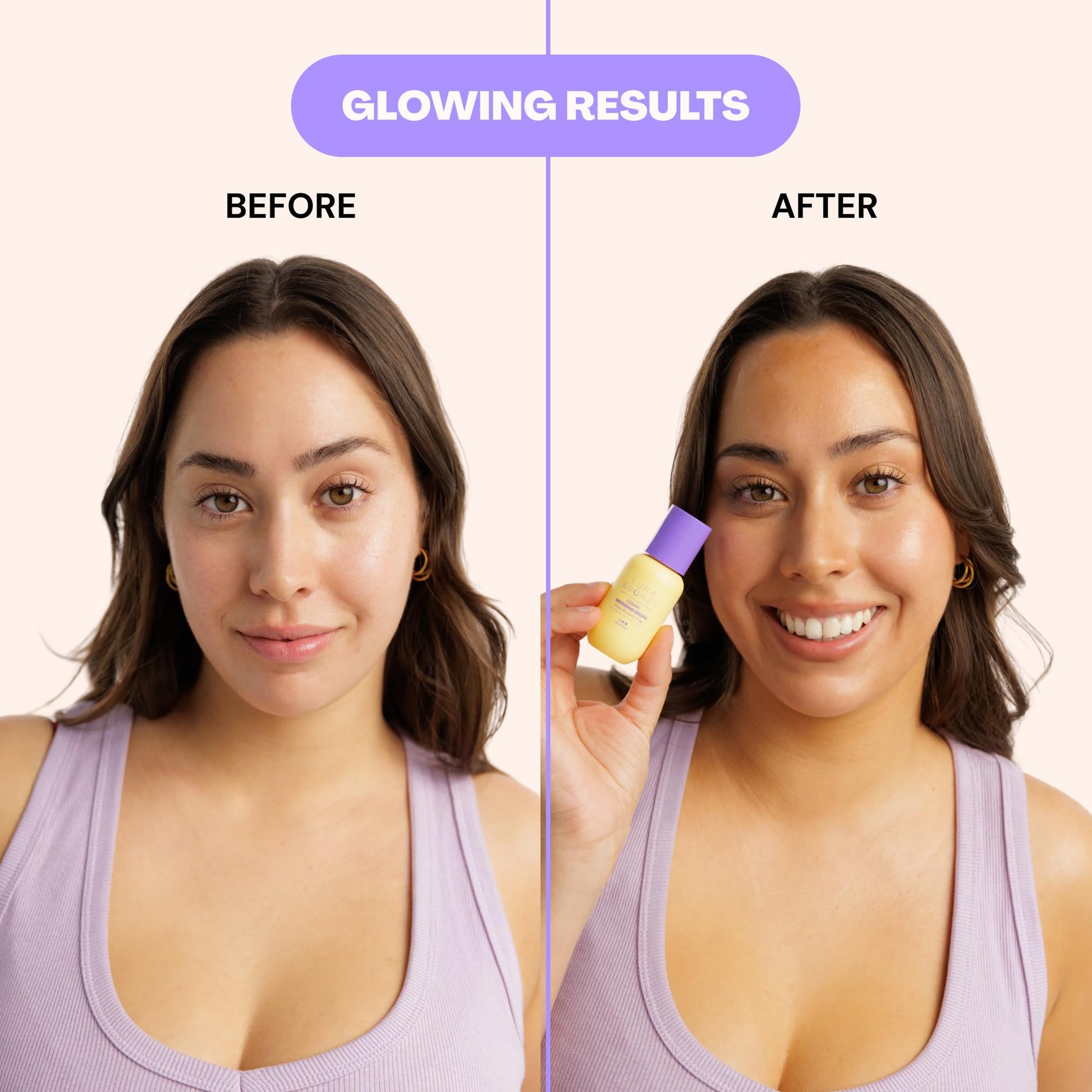 Luna Bronze Cosmic Bronzing Drops | Lightweight, Hydrating & Washable Liquid Bronze Drops | Non-Greasy Formula Enriched with Sodium Hyaluronate & Shea Butter | Responsible Mica (30ml/1.01 fl. oz) Luna BronzeAu supplements