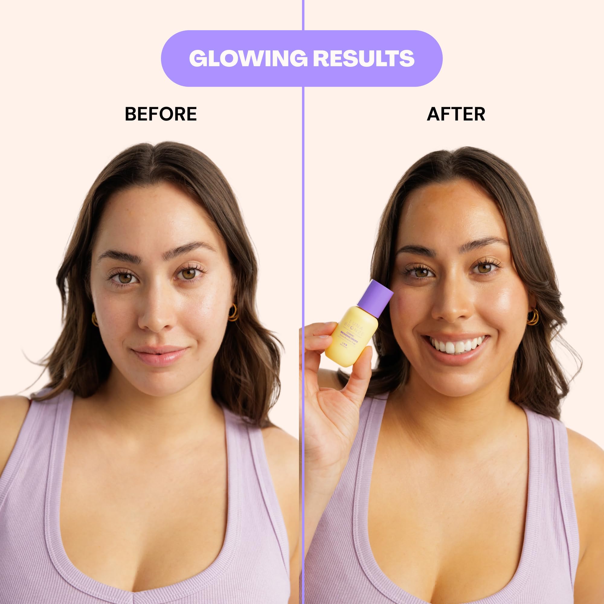Luna Bronze Cosmic Bronzing Drops | Lightweight, Hydrating & Washable Liquid Bronze Drops | Non-Greasy Formula Enriched with Sodium Hyaluronate & Shea Butter | Responsible Mica (30ml/1.01 fl. oz) Luna BronzeAu supplements