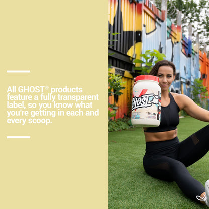 GHOST Whey Protein Powder, Fruity Cereal Milk - 2LB Tub, 25G of Protein - Flavored GHOSTUS supplements