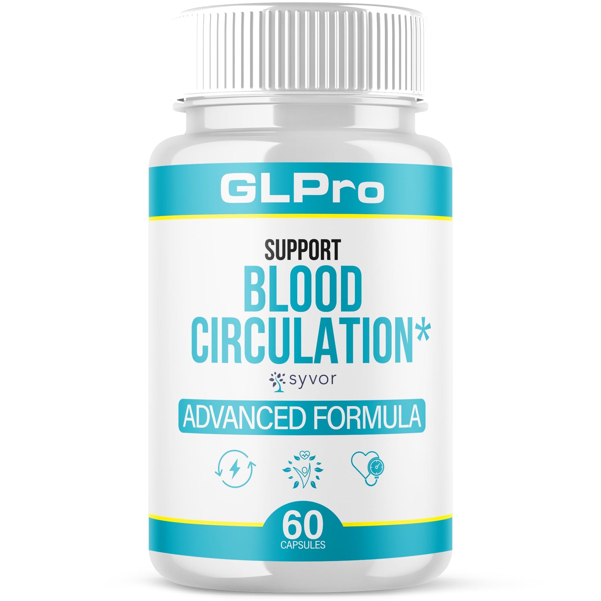 GLPro Blood Capsules, Official GLPro Blood Health Support Pills with All Natural Ingredients, Advanced Formula Supplement with Maximum Strength Premium Vitamins for Women and Men (60 Capsules) SyvorAu supplements