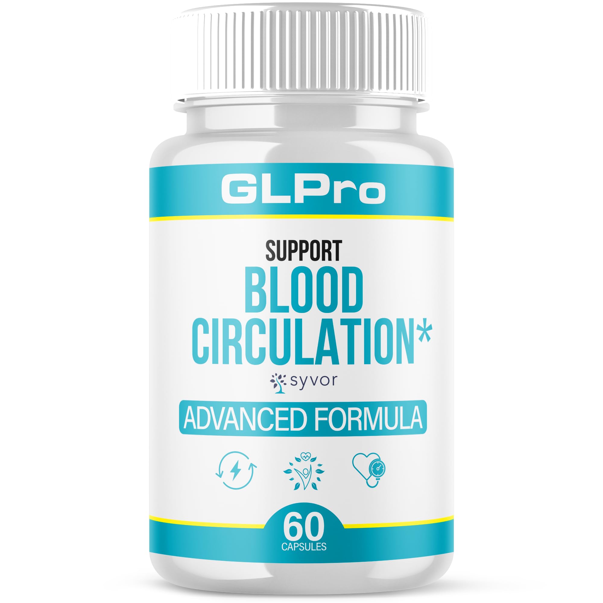GLPro Blood Capsules, Official GLPro Blood Health Support Pills with All Natural Ingredients, Advanced Formula Supplement with Maximum Strength Premium Vitamins for Women and Men (60 Capsules) SyvorAu supplements