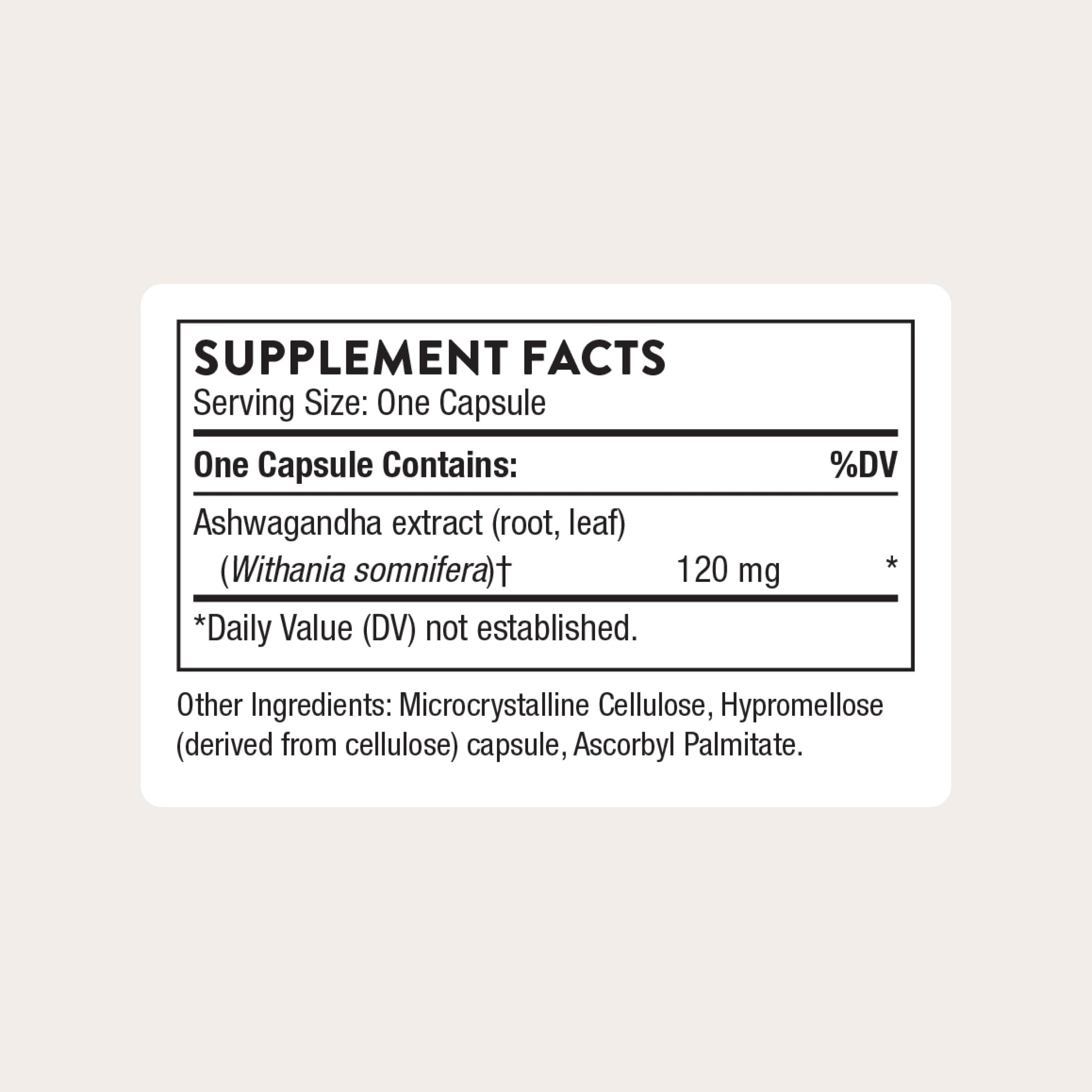 THORNE - Ashwagandha - Highly Concentrated Shoden - Calming Stress Support for Women & Men* - Supports Daytime Energy, Mental Clarity & Optimal Immune Function* - 30 Capsules THORNEAu supplements