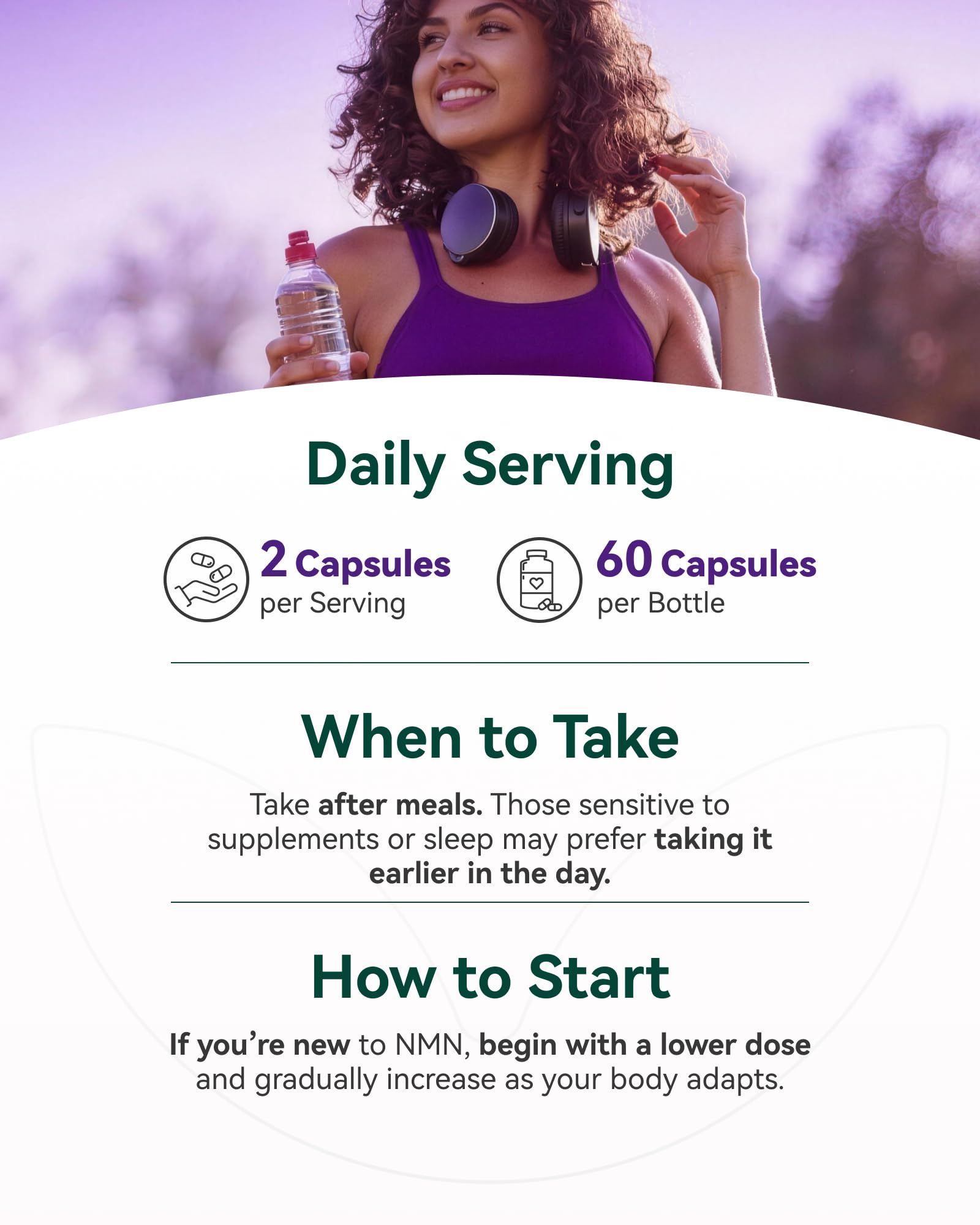 Inner Brightness NMN Supplement 500mg, 99.9% High Purity, Supports NAD+ Levels & Cellular Energy, 5-in-1 Formula with Resveratrol & Astaxanthin, Non-GMO, Gluten-Free, 60 Capsules Inner BrightnessAu supplements