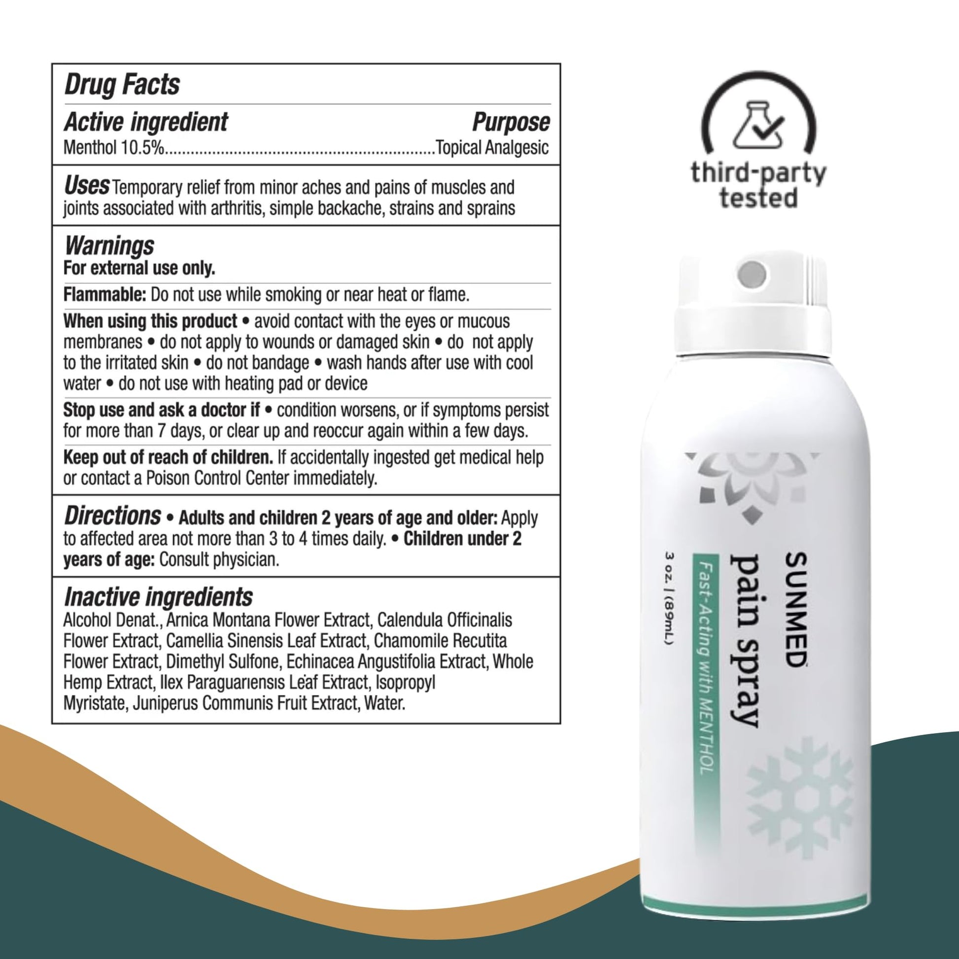 SUNMED Hemp Oil Menthol Spray for Discomfort Soothing & Recovery – Fast-Absorbing, Cooling Topical Formula for Aches, Tension & Muscle Relief – Convenient Spray, Easy Application SUNMEDAu supplements