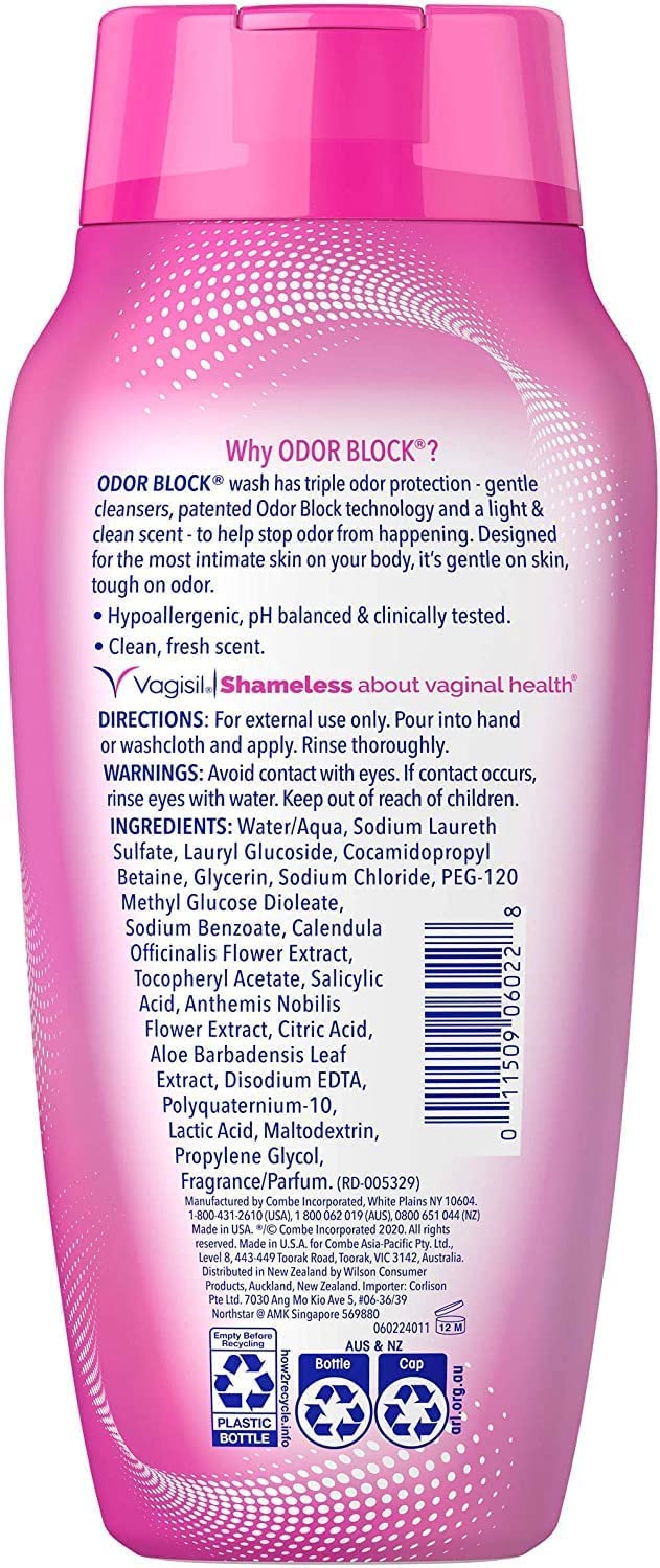 Vagisil Odor Block Daily Intimate Vaginal Wash 12 oz (Pack of 2) VagisilAu supplements