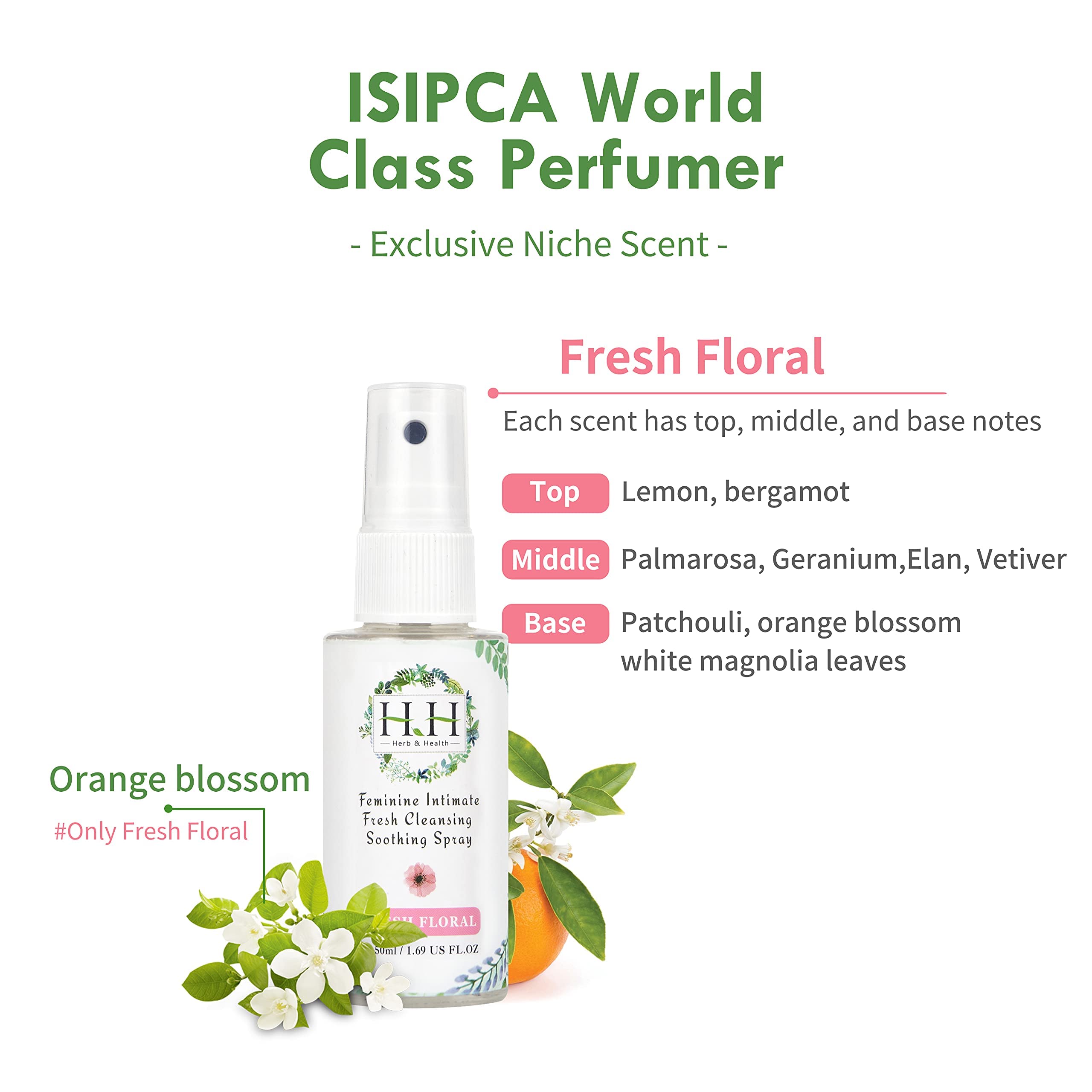 HH Herb&Health Feminine Deodorant Spray - Natural Essential Oil Intimate Soothing Mist - Floral HH Herb & HealthAu supplements