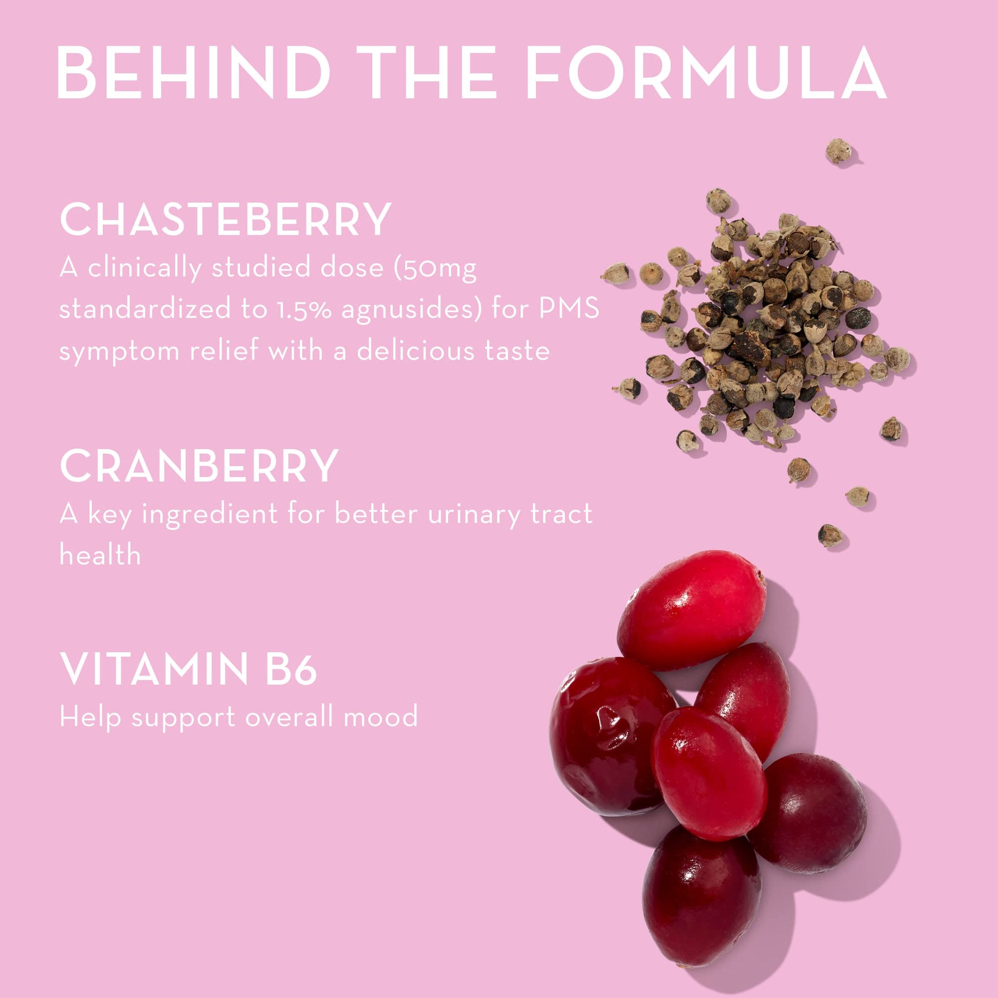 HUM Nutrition SOS PMS Gummies, PMS Support Supplement for Women, Support Cycle Symptoms, Bloating, Hormonal Balance, Includes Vitamin B6, Cranberry & Chasteberry Vitex, Gluten Free, 60 Vegan Gummies HUMUS supplements