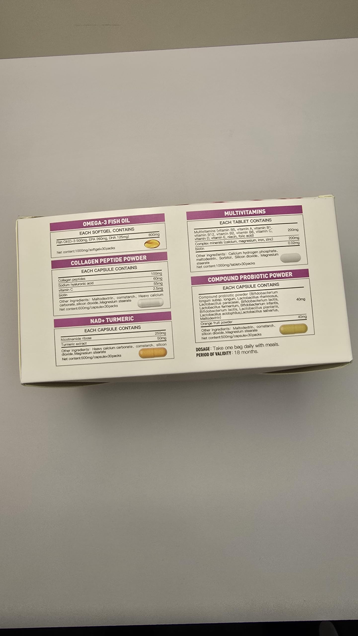 Natener 6 in 1 Women Vaginal Probiotics, 80B CFU Lactobacillus + 800mg Omega-3 + 250mg NAD+ + 179.5mg Vitamin C Promote Healthy Vaginal Odor & Vaginal Flora LLVYUOAu supplements