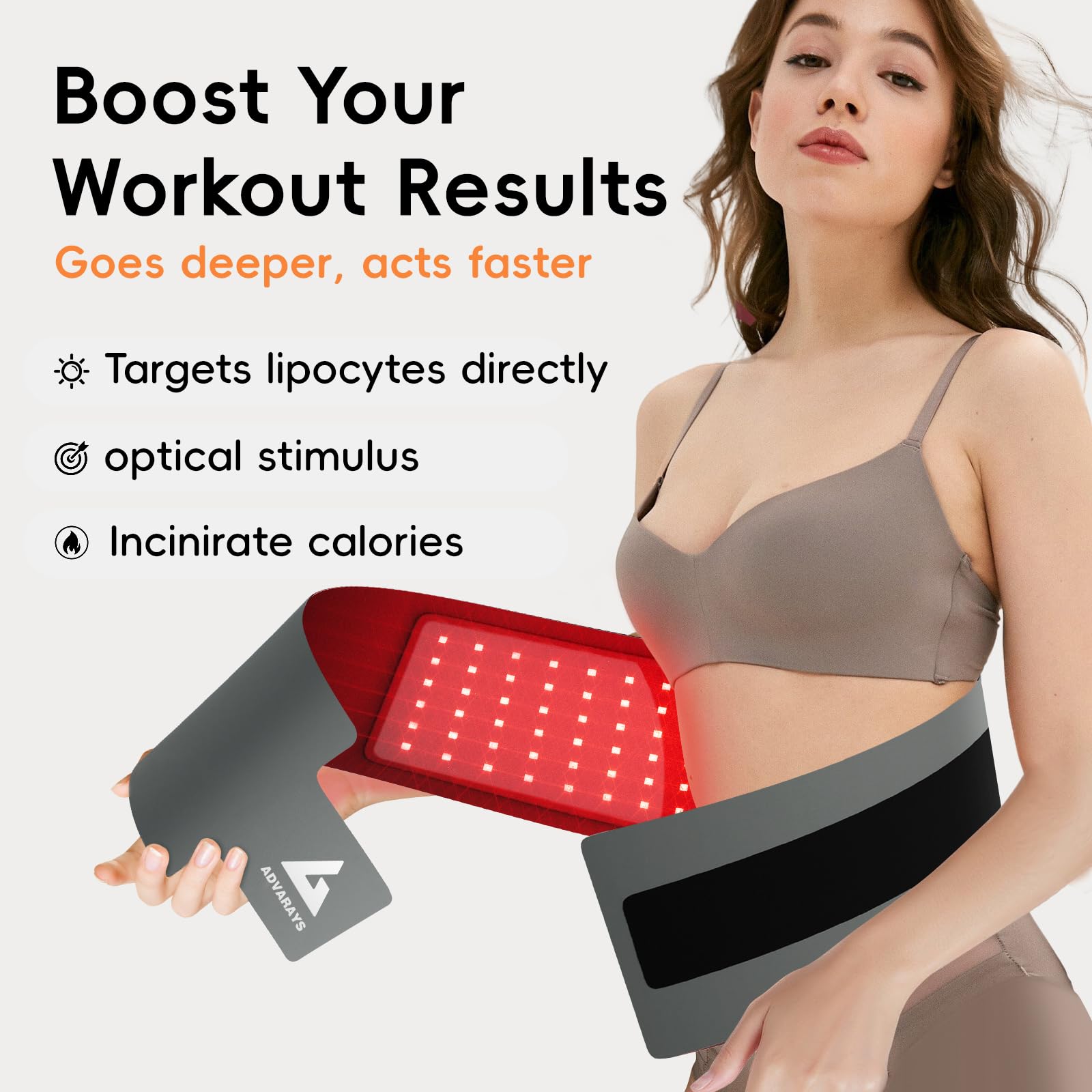Red Light Therapy Infrared Belt: Pain Relief Body Pad 100 LEDs Red Light Therapy Belt ADVARAYSAu supplements