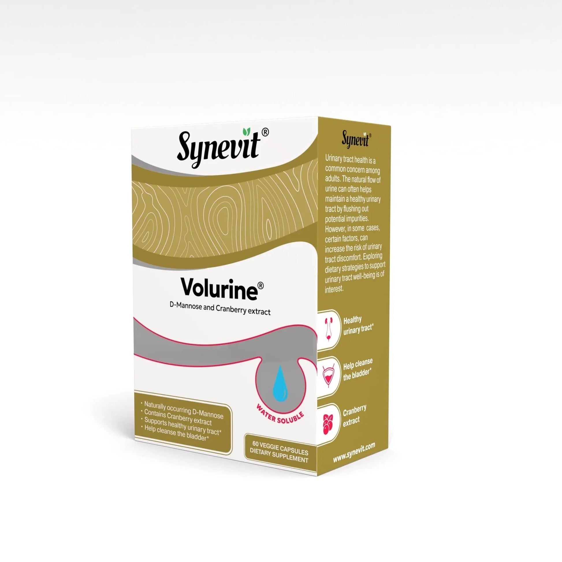 Volurine® D-Mannose & Cranberry Complex for Urinary Tract Health | 30 Capsules SynevitAu supplements