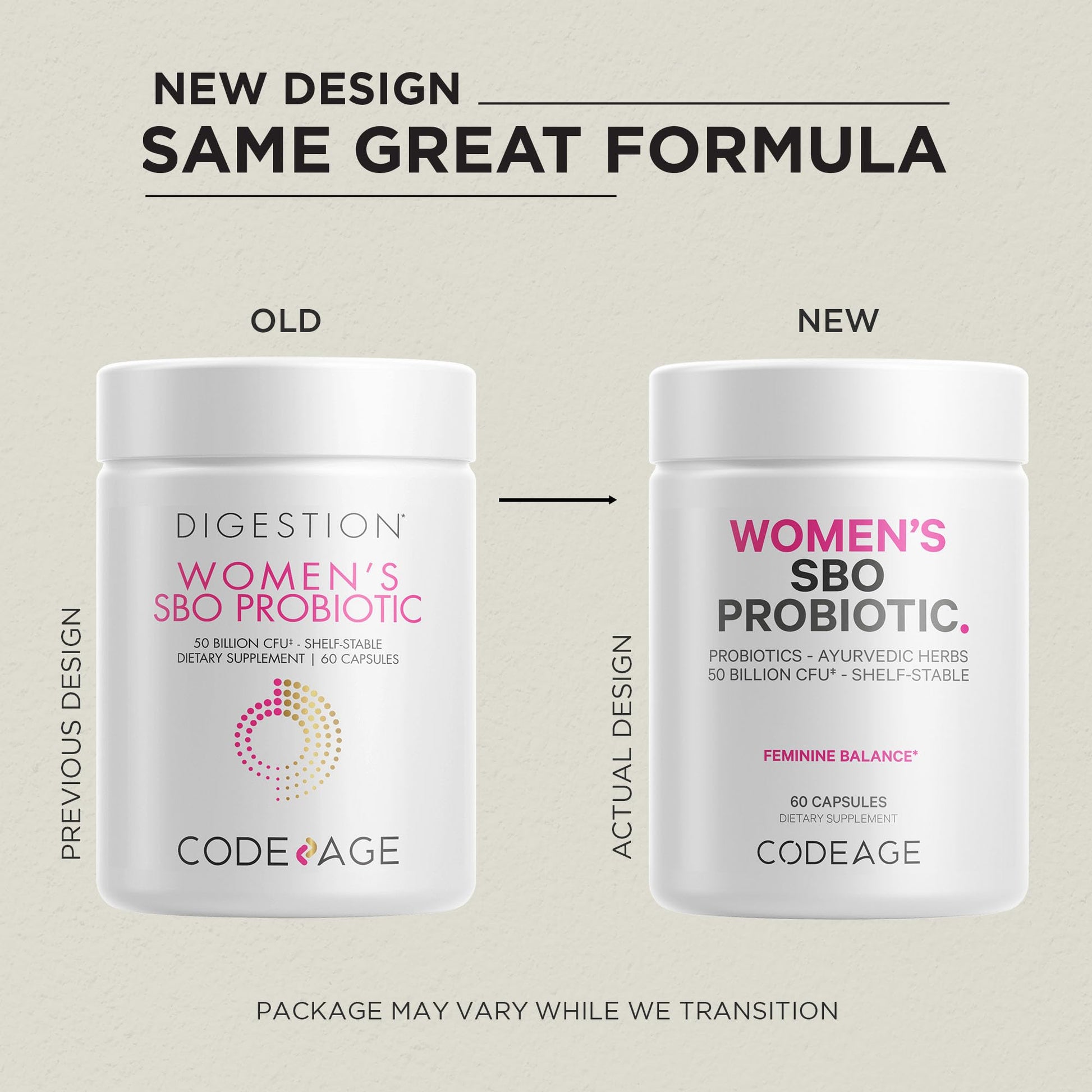 Codeage Women’s Probiotics Supplement - 50 Billion CFUs - SBO Probiotics & Prebiotics - Cranberries - Feminine Health - Fermented Botanical Blend, Whole Food Supplement - Vegan, Non-GMO - 60 Capsules CodeageAu supplements