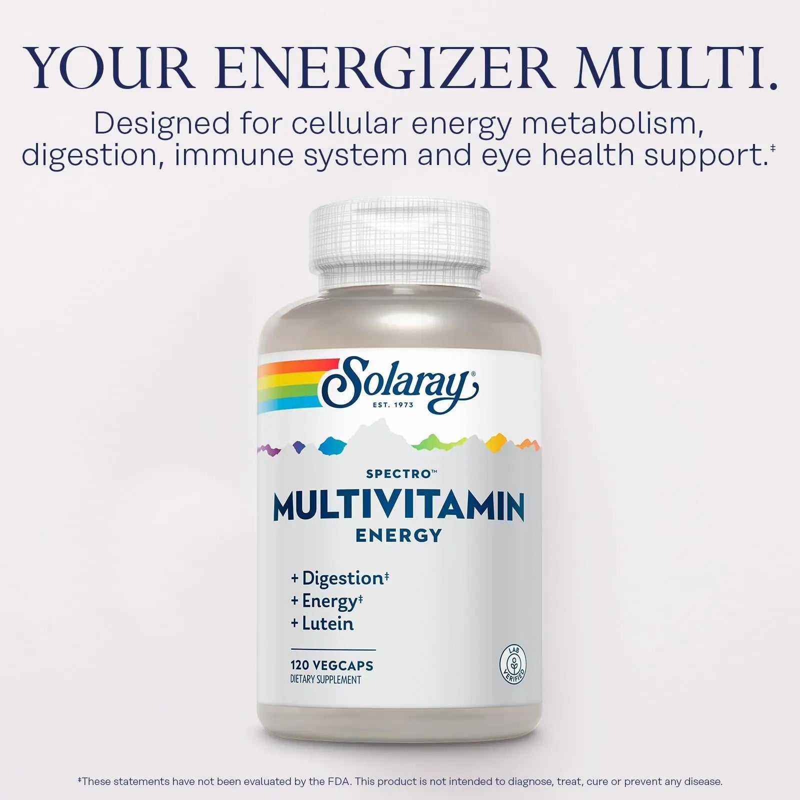 SOLARAY Spectro Energy Multivitamin for Women and Men - Cellular Energy, Digestion, Eye Health and Immune Support SOLARAYAu supplements