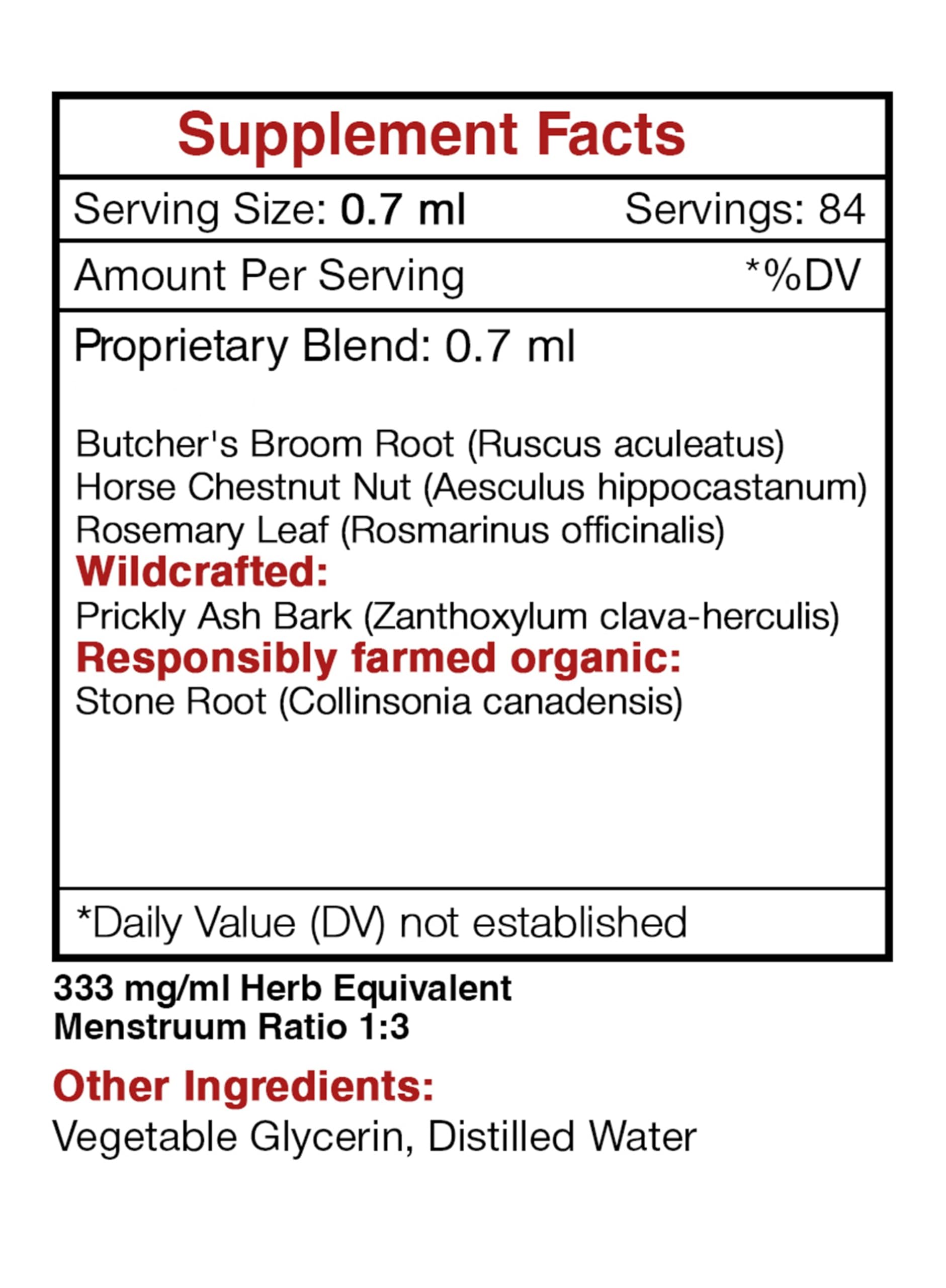 Secrets of the Tribe - Vein Secret, Vein Tonnig Formula, Herbal Supplement Blend Drops Alcohol-Free Liquid Extract (2 fl oz) Secrets of the TribeAu supplements