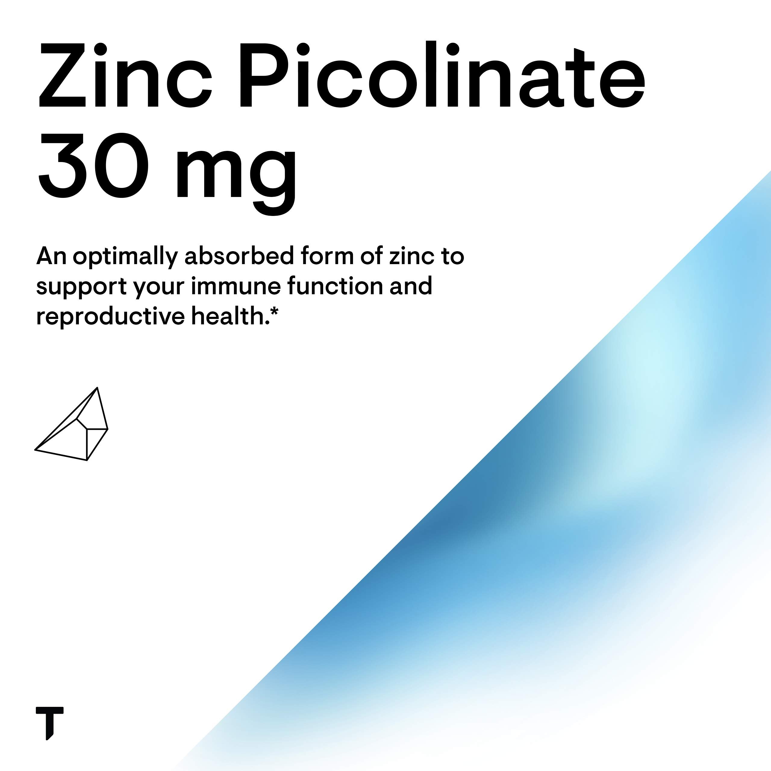 Thorne Zinc Picolinate 30 mg - Well-Absorbed Zinc Supplement for Growth and Immune THORNEUS supplements