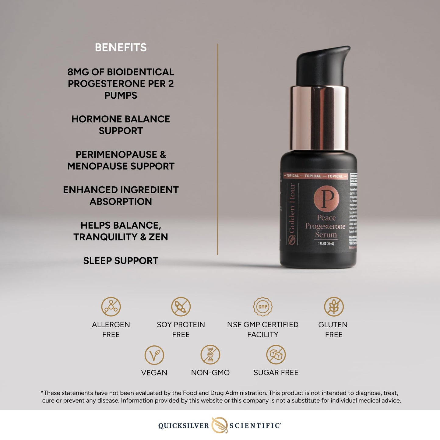 Quicksilver Scientific Peace Serum 1 fl oz (30ml) Quicksilver ScientificUS supplements