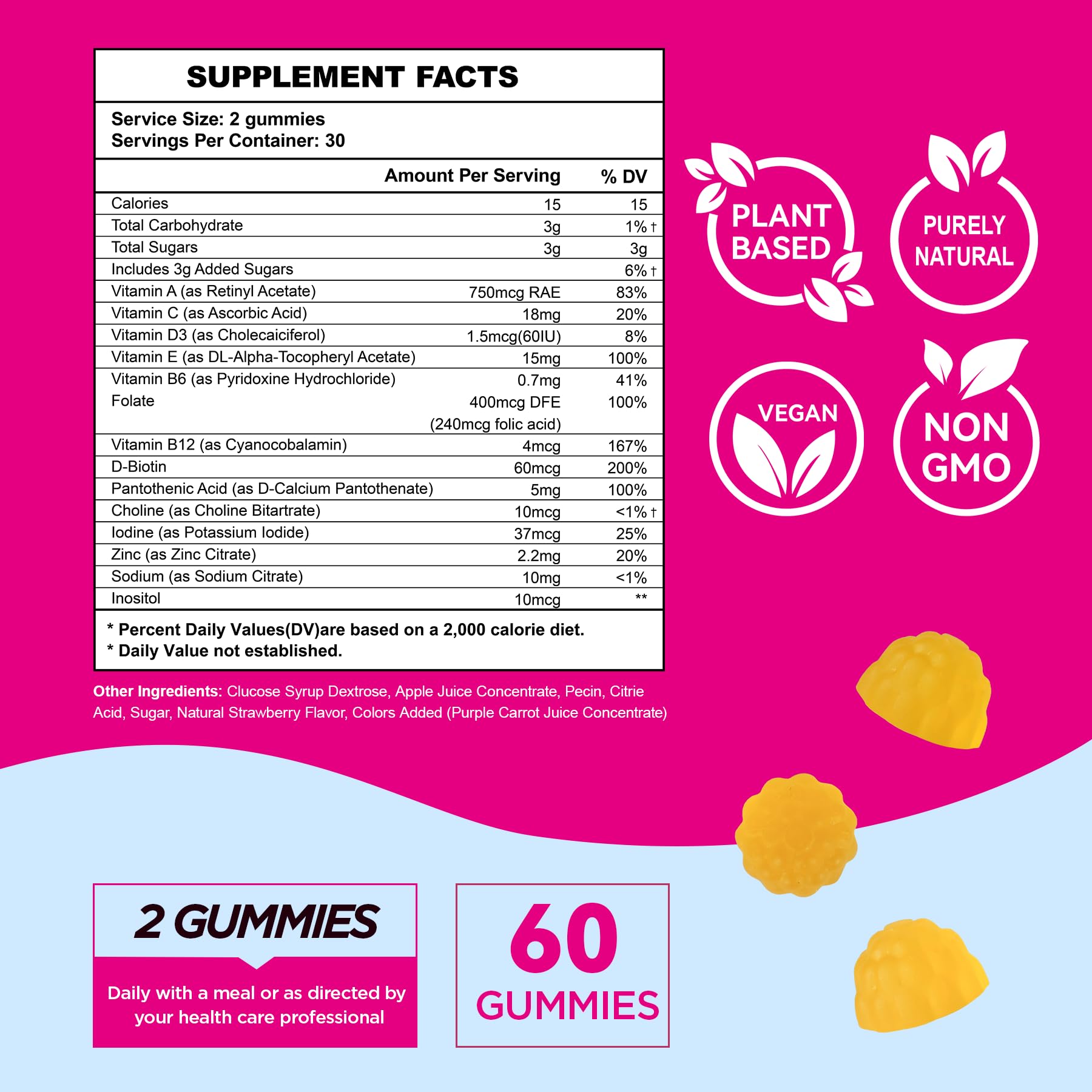 Fertility Gummies for Women to Get Pregnant Fast, Folic Acid Conception Gummies to Boost Fertility for Her, 60 Count Fertility Vitamin Gummy Support Hormone Balance, Ovulation & Period Cycle AromlifeAu supplements