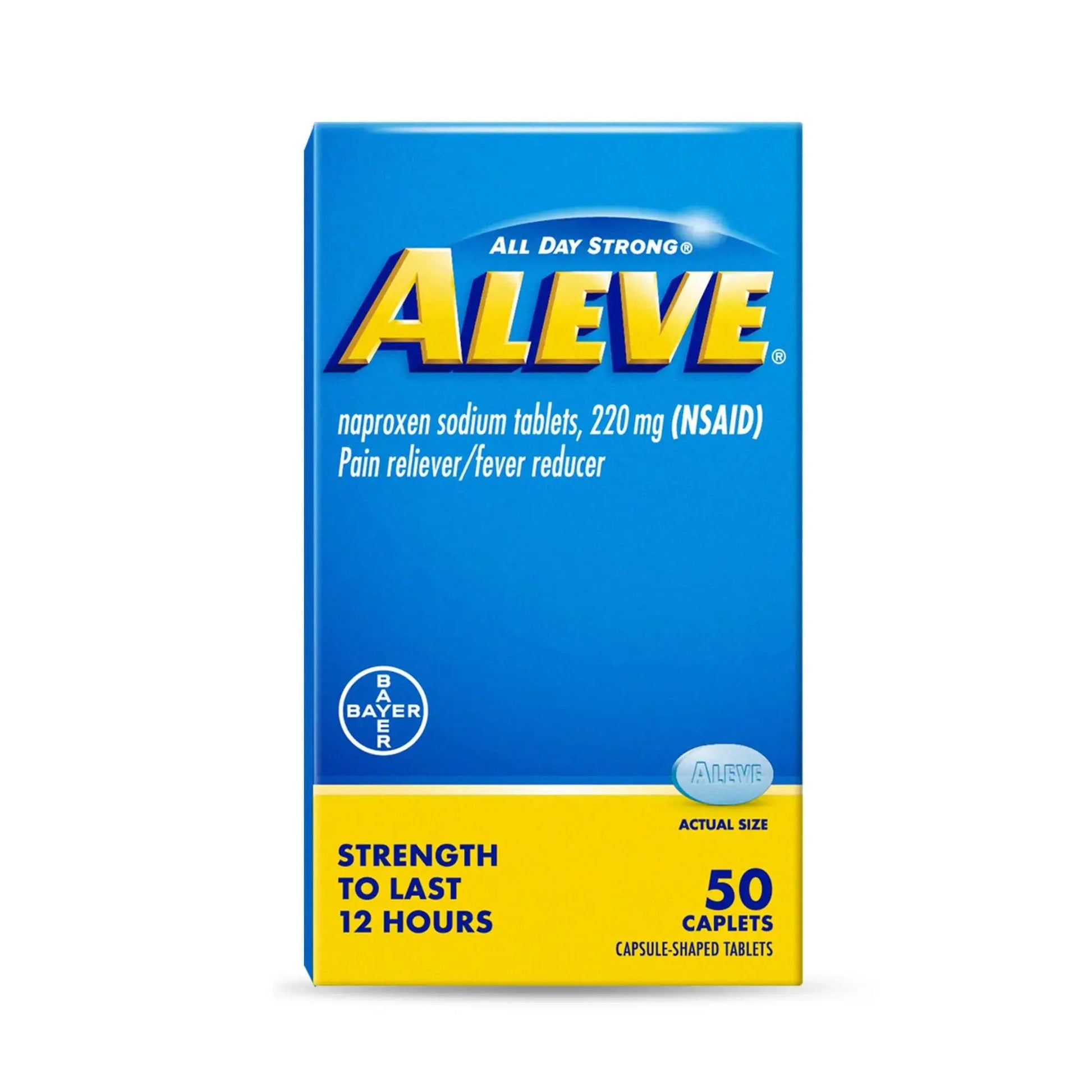 Aleve Pain Relief Naproxen Sodium Caplets ‐ 50 Count AleveAu supplements