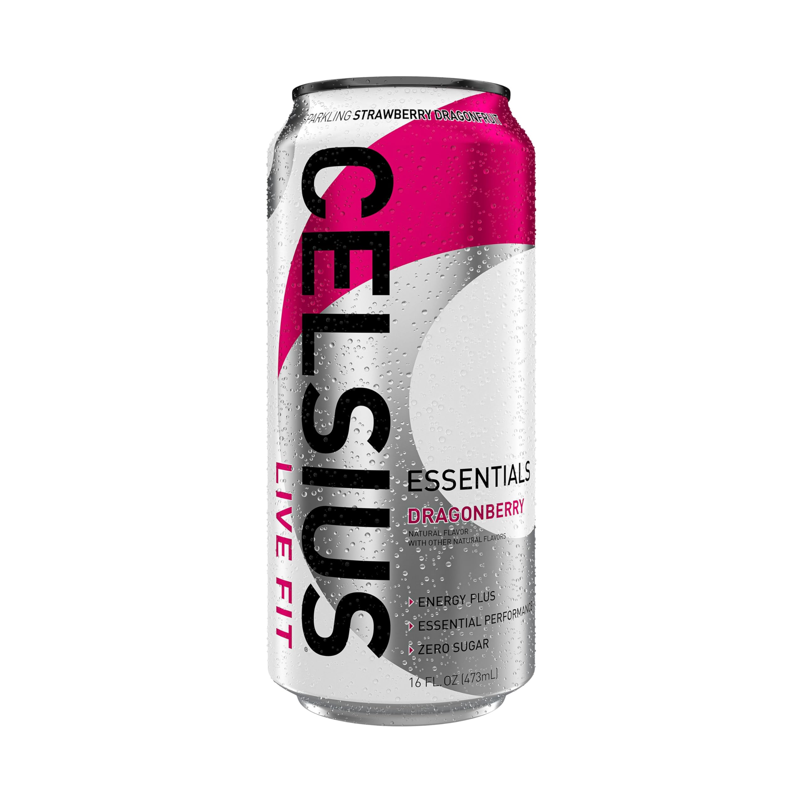 CELSIUS ESSENTIALS, Sparkling Dragonberry, Performance Energy Drink 16 Fl Oz CELSIUSUS supplements