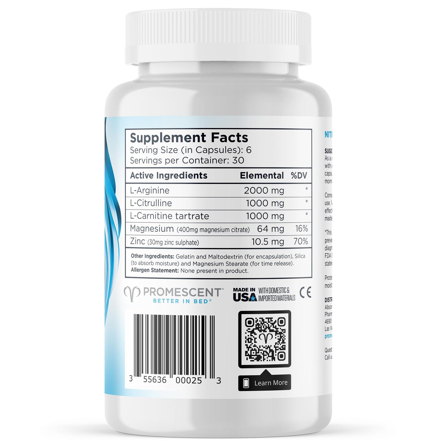 VitaFLUX Triple Power Nitric Oxide Supplement for Male Performance + VitaFLUX Women's PromescentUS supplements