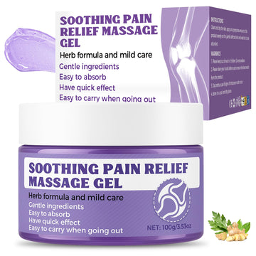 Soothing Massage Gel (100g) - Joint Relief Purple Gel, Natural Ingredients Soothing Relief Cream, Fast-Absorbing Jointgel Cream for Soothing Joint, Shoulder, Knee, Back, Lumbar & Muscle Stiffness VereclueAu supplements